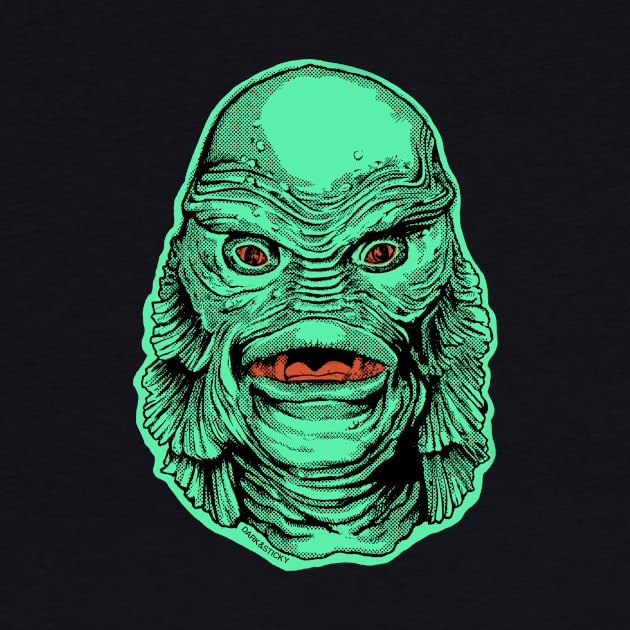 Green Gillman Creature! by Dark & Sticky